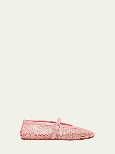 Alaïa Mesh Mary Jane Ballerina Flats