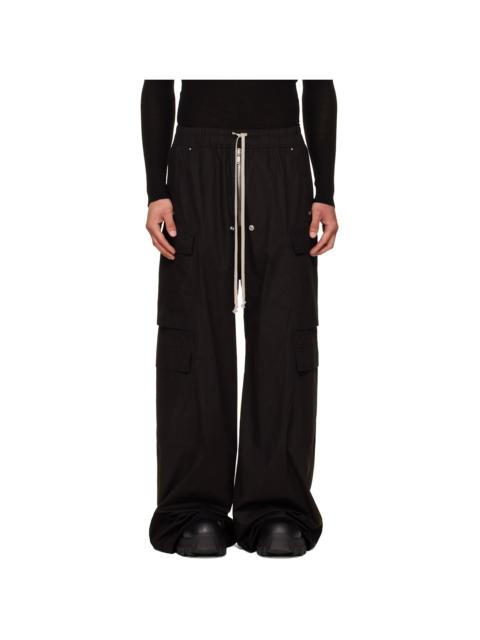 Rick Owens Black Cargobelas Cargo Pants