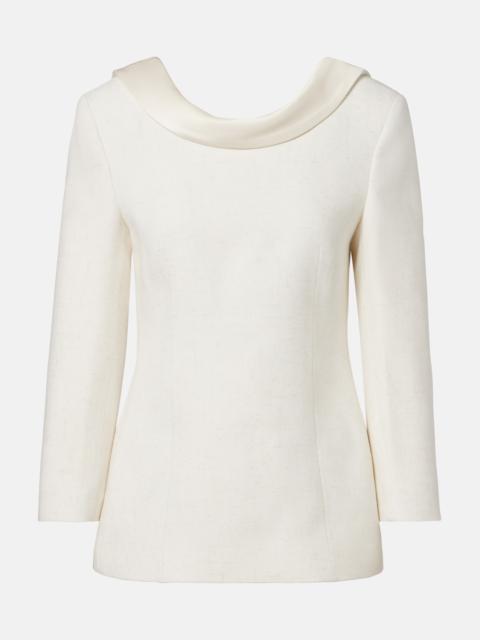 RÓHE Satin-trimmed blazer