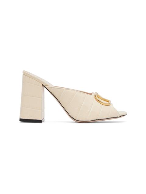 Valentino Off-White VLogo Signature Slide Heeled Sandals