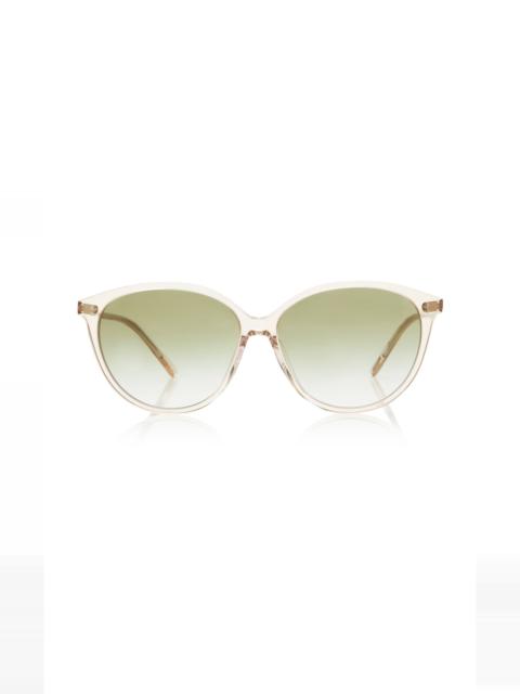 Oliver Peoples Soleau Round-Frame Acetate Sunglasses light pink