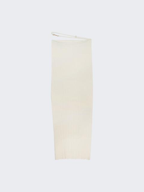 JACQUEMUS La Jupe Pralu Skirt Off White