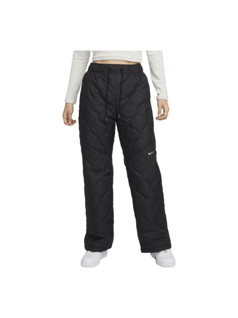 Nike (WMNS) Nike Sportswear Essential High-waisted Quilted Waterproof Pants Asia Sizing 'Black' FB8723-01