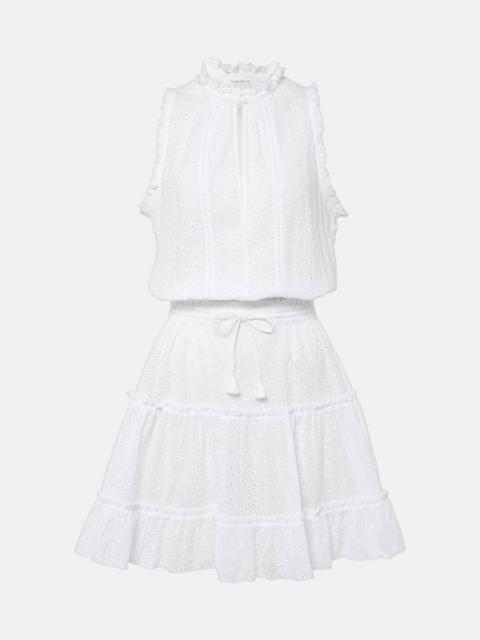 Clara tiered cotton minidress