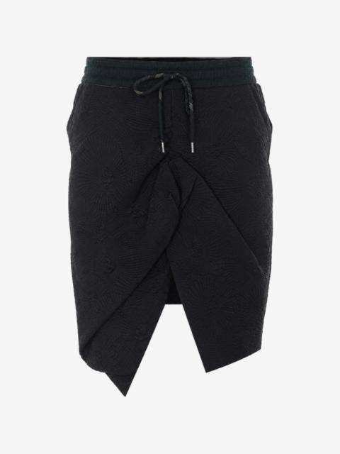 Vivienne Westwood asymmetric jacquard-pattern skirt