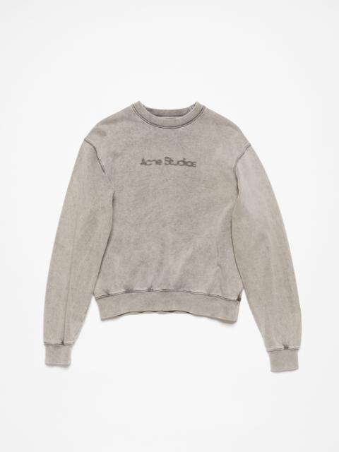 Acne Studios Blurred logo sweater - Faded Grey | REVERSIBLE