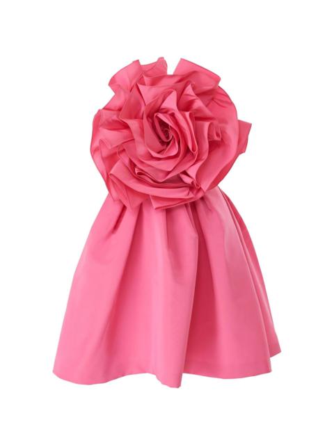 CAROLINA HERRERA floral-appliqué mini dress