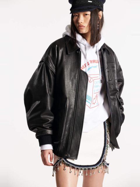 DSQUARED2 CLASSIC LEATHER BOMBER JACKET