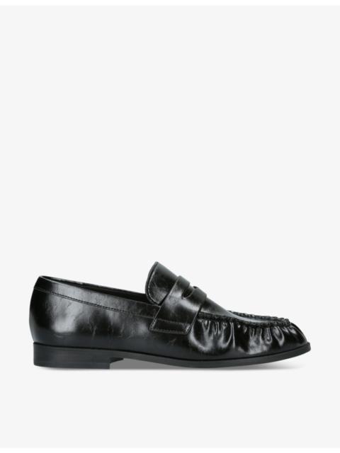 STEVE MADDEN Gala faux-leather penny loafers
