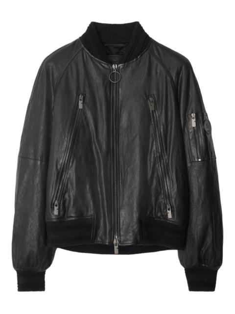 Burberry leather jacket