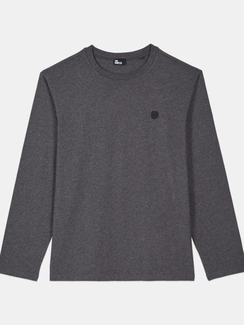 The Kooples GREY LONG-SLEEVED T-SHIRT