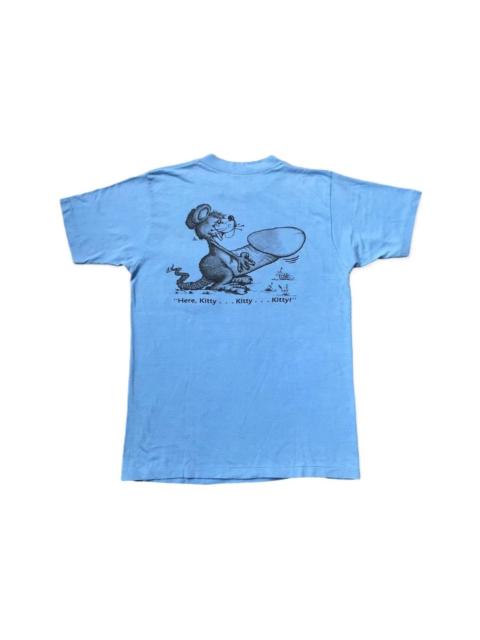 Other brands Vintage 90s Porn Tee Humor Graphic Here Kitty Pocket Tee