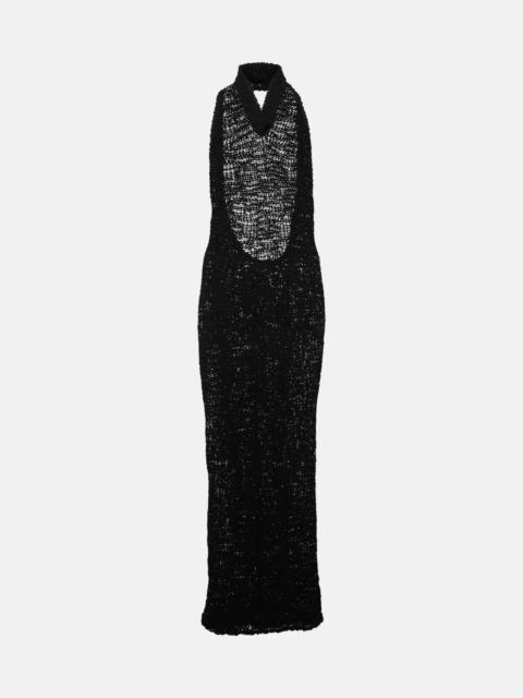 ALEXANDRE VAUTHIER Halterneck cotton jersey gown
