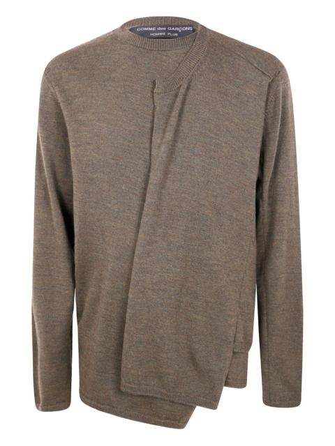 Comme des Garçons Homme Plus asymmetric sweater