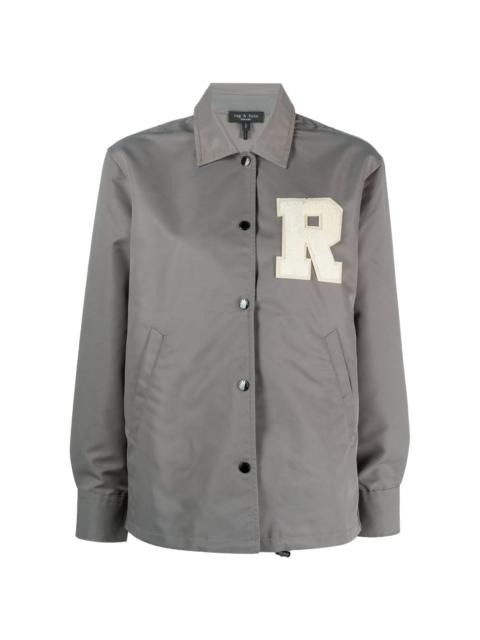 Rand logo-patch shirt jacket
