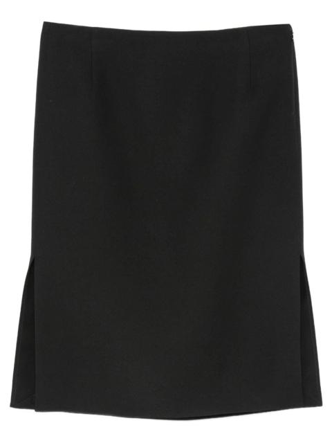 FENDI PENCIL SKIRT IN WOOL AND SILK