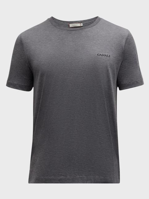 Canali Men's 90th Anniversary Melange T-Shirt