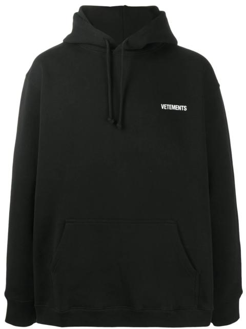 VETEMENTS long sleeve logo hoodie