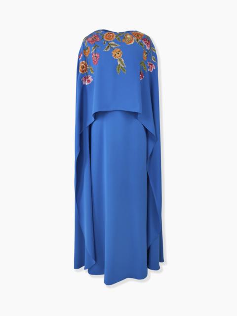 CAROLINA HERRERA Embroidered Cape-Front Caftan