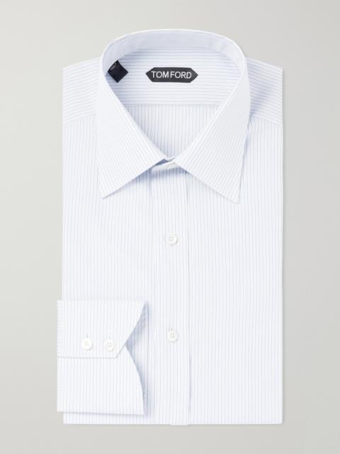 TOM FORD Striped Cotton-Poplin Shirt