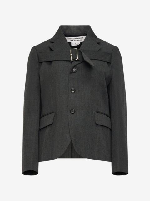 Comme des Garçons Comme des Garçons buckle-collar tailored blazer