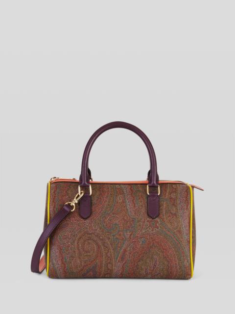 Etro PAISLEY BOWLING BAG WITH MULTI-COLOUR INSERTS