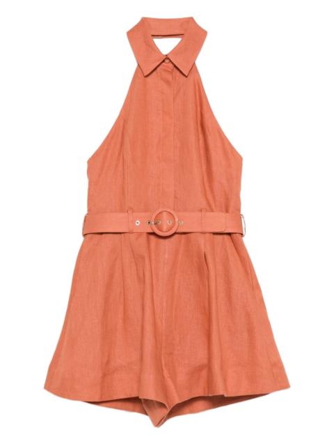 Zimmermann halter belted playsuit