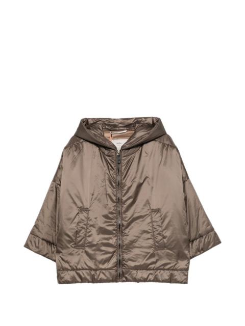 Max Mara The Cube hooded zip-up coat