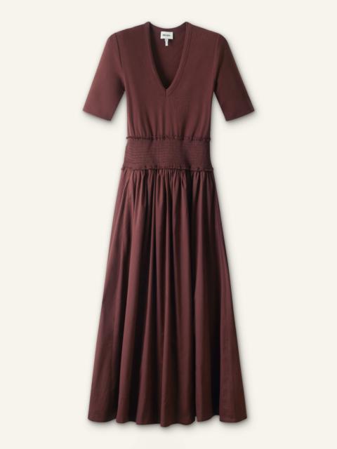 ME+EM Mixed Media Maxi Dress