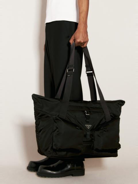 Prada Re-Nylon And Leather Travel Bag