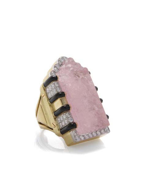 DAVID WEBB Morganite Sanctus Ring