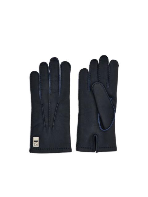 FERRAGAMO Lined top-stitching gloves