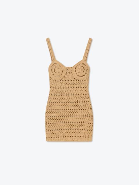 Nanushka MARESSA - Crochet-knit top - Beige