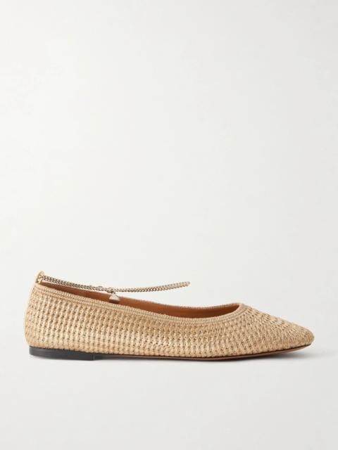 Stella McCartney Woven Lurex Ballet Flats