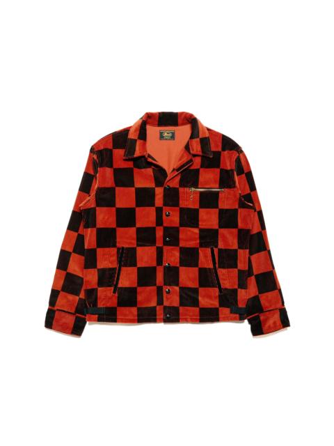 The Real McCoys BJ23103 Buco Checkered Corduroy Jacket Orange/Black