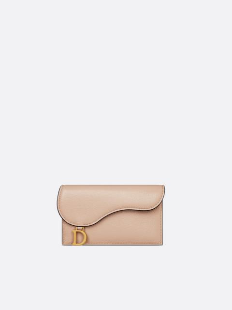 Dior Saddle Flap Compact Zipped Card Holder