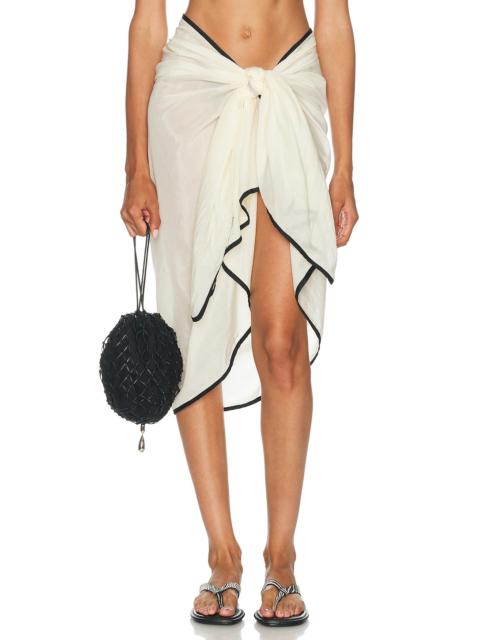 DONNI. The Silk Cotton Sheer Pareo