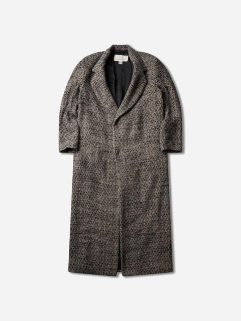 ERL Textured Wool Overcoat Grey