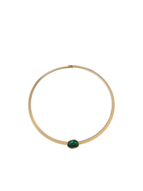 Jennifer Behr Elaine malachite collar necklace