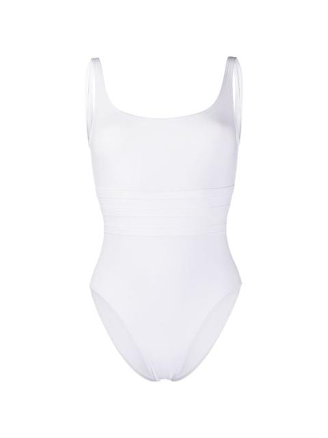 stitched panel swimsuit