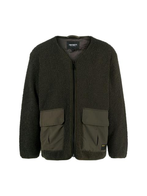Devin Liner panelled fleece jacket
