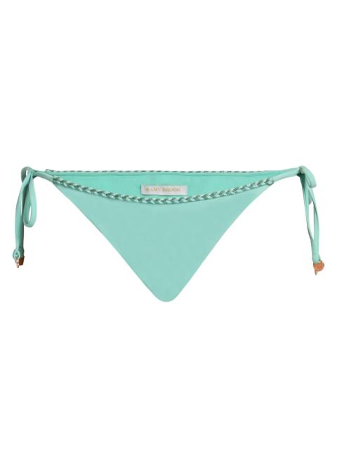 RAMY BROOK Women's Benni Braided Side-Tie Bikini Bottom - Seaglass
