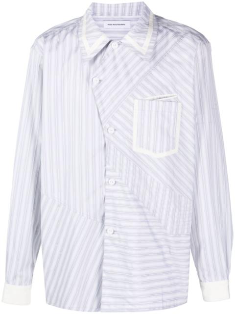 Kiko Kostadinov Aspasia striped asymmetric shirt