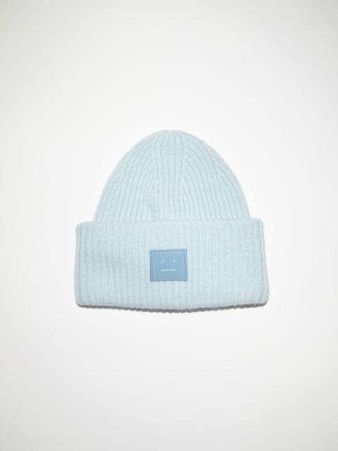 Large face logo beanie - Sky blue melange