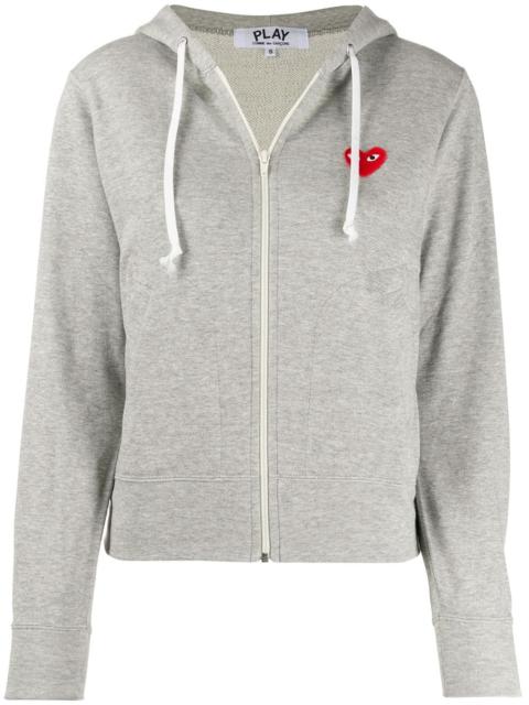 Comme des Garçons PLAY zipped almond eye heart hoodie