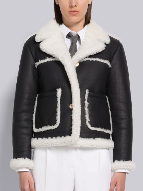 Thom Browne Shearling Patch Pocket Jacket