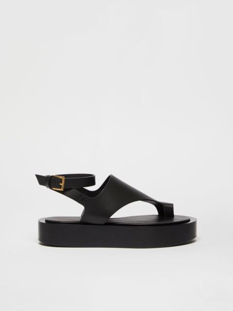 Max Mara DEAUVILLE Leather sandals