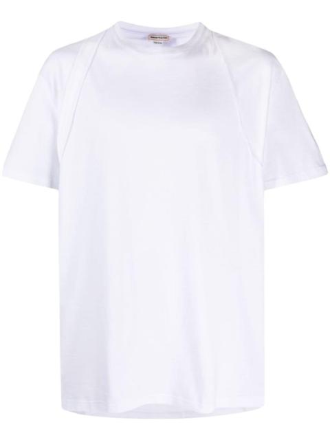 Alexander McQueen asymmetric panelled T-shirt