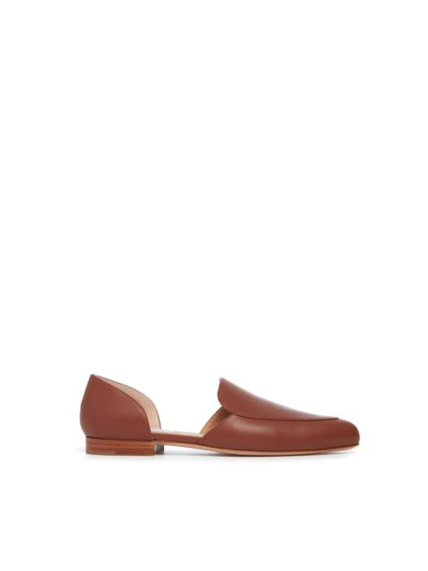 GABRIELA HEARST Jax Flat Shoe in Cognac Leather