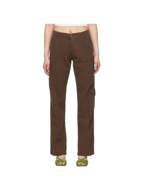 GUIZIO Brown Cotton Trousers